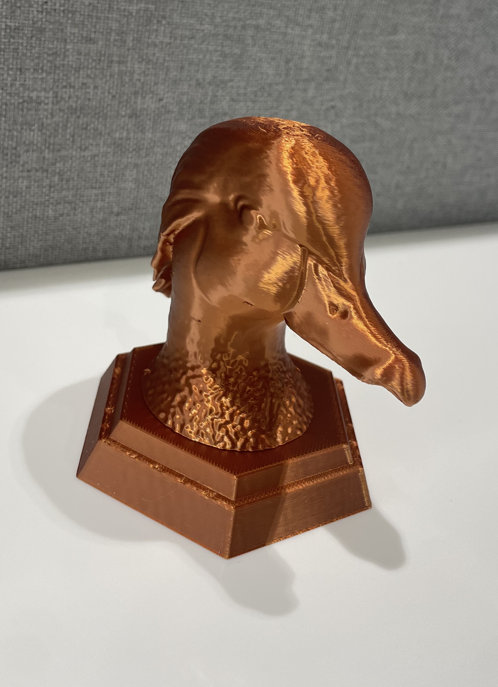 Wood Duck head statue