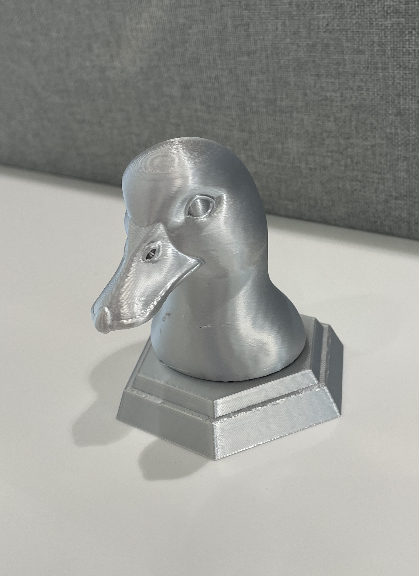 Mallard Head Sculpture Copper