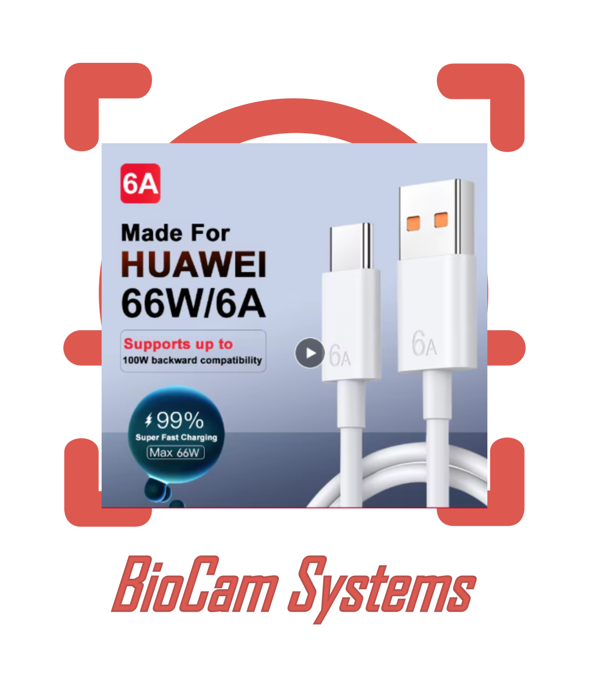 Huawei 66W/6A USB-C Fast Charging Cable