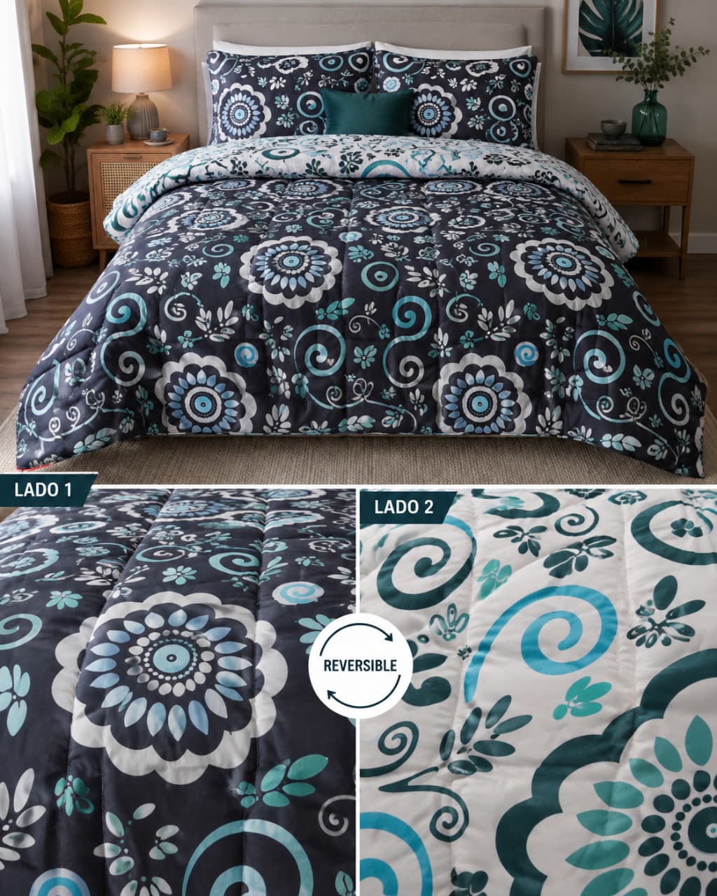 ACOLCHADO REVERSIBLE  2 1/2  