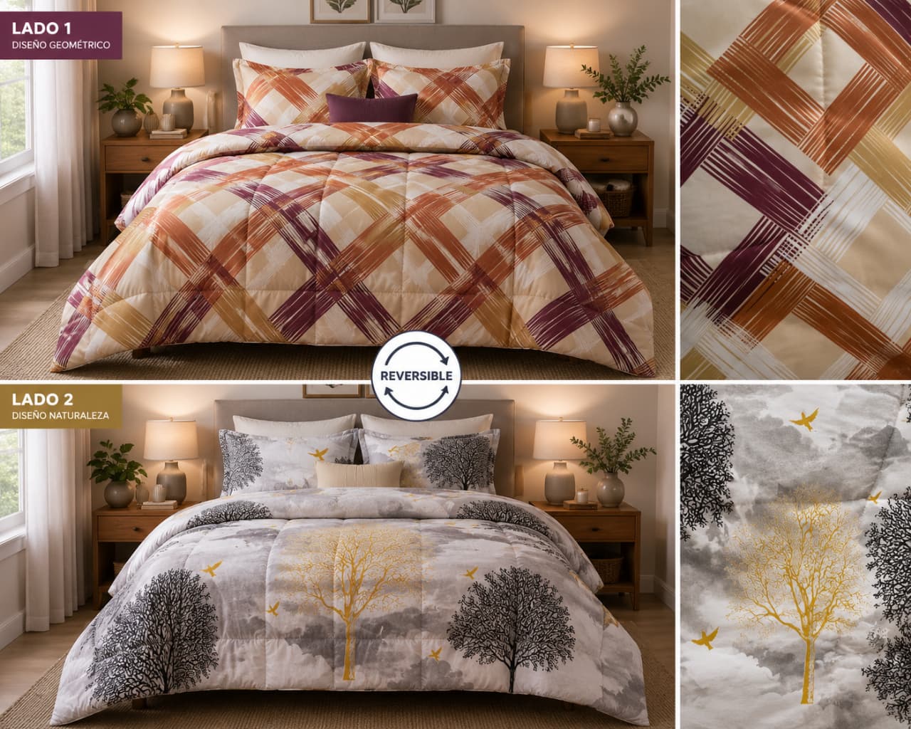 ACOLCHADO REVERSIBLE  2 1/2  