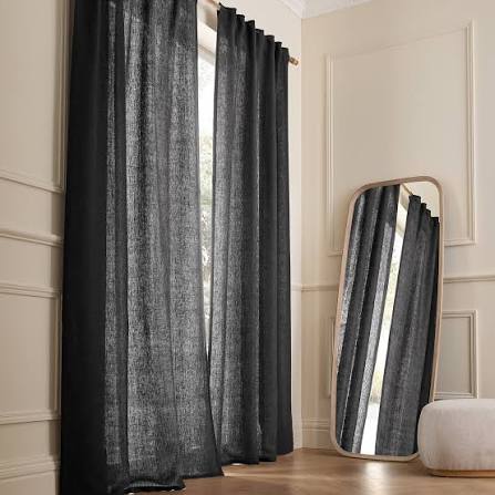 CORTINA DE AMBIENTE LINO CON PRESILLAS ESCONDIDAS 