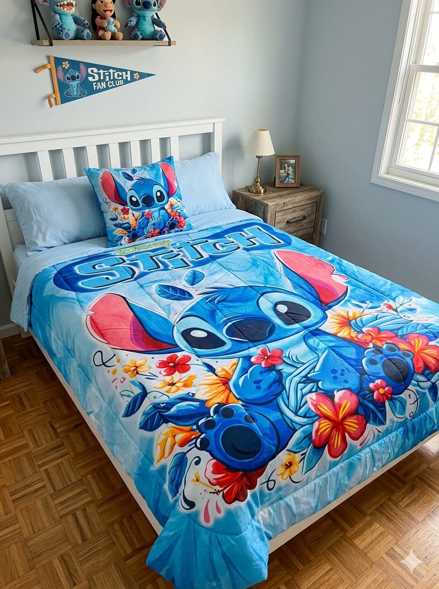 Acolchado Reversible STICH 1 PLAZA  1/2