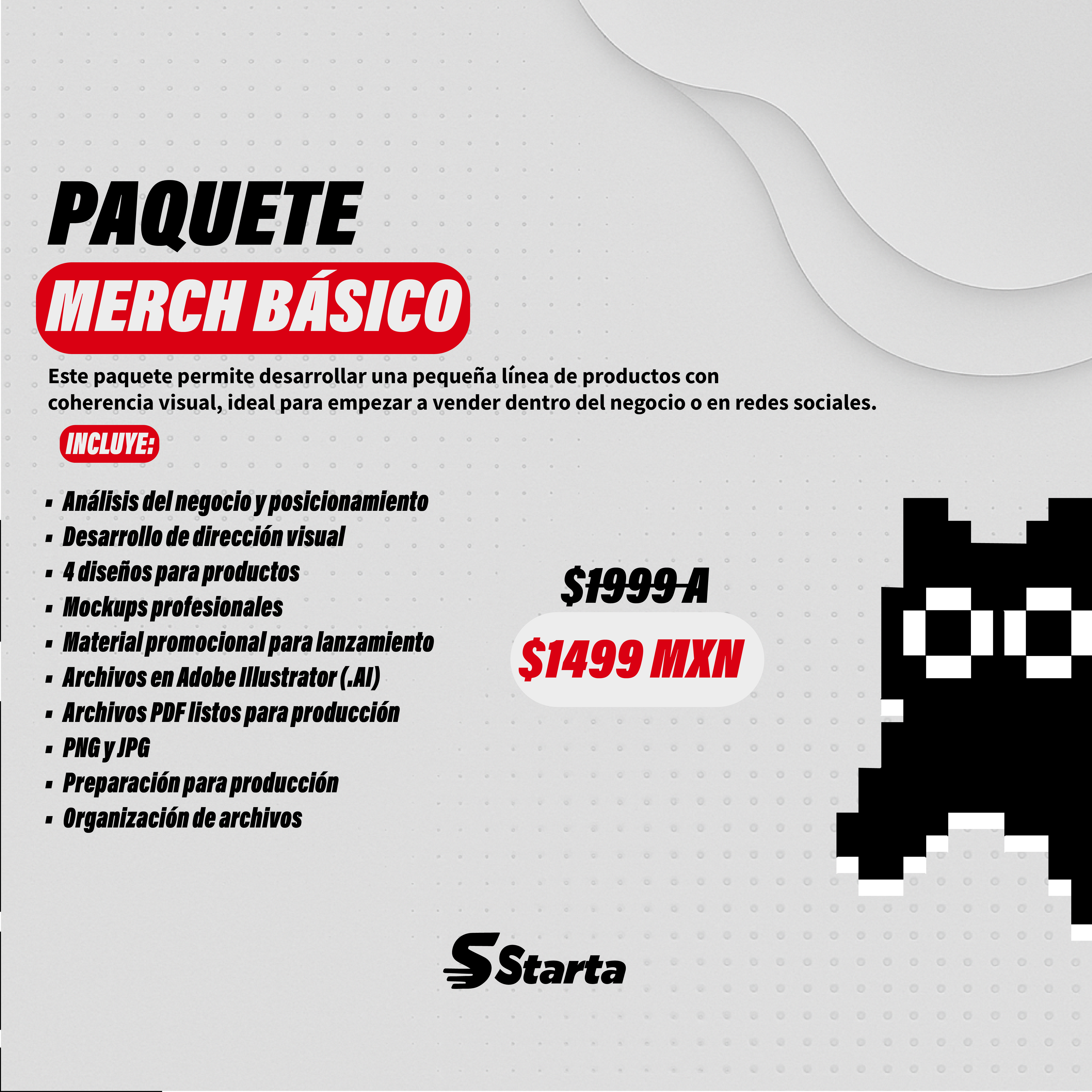 PAQUETE MERCH BÁSICO