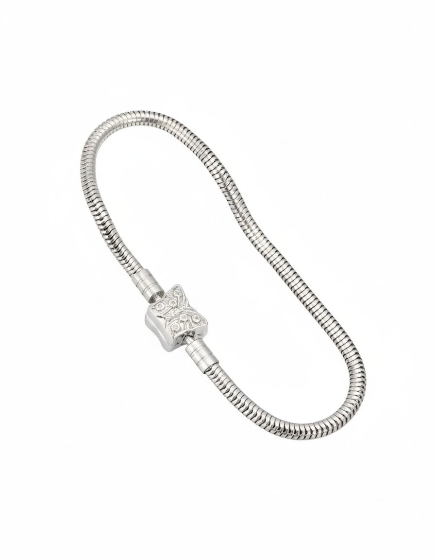 Pulsera de Acero Inoxidable tipo Pandora