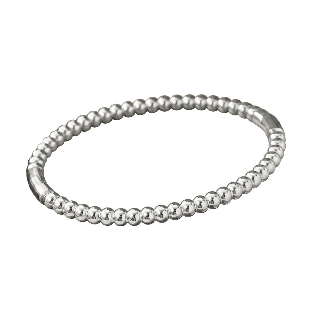 Pulsera de Plata con Esferas