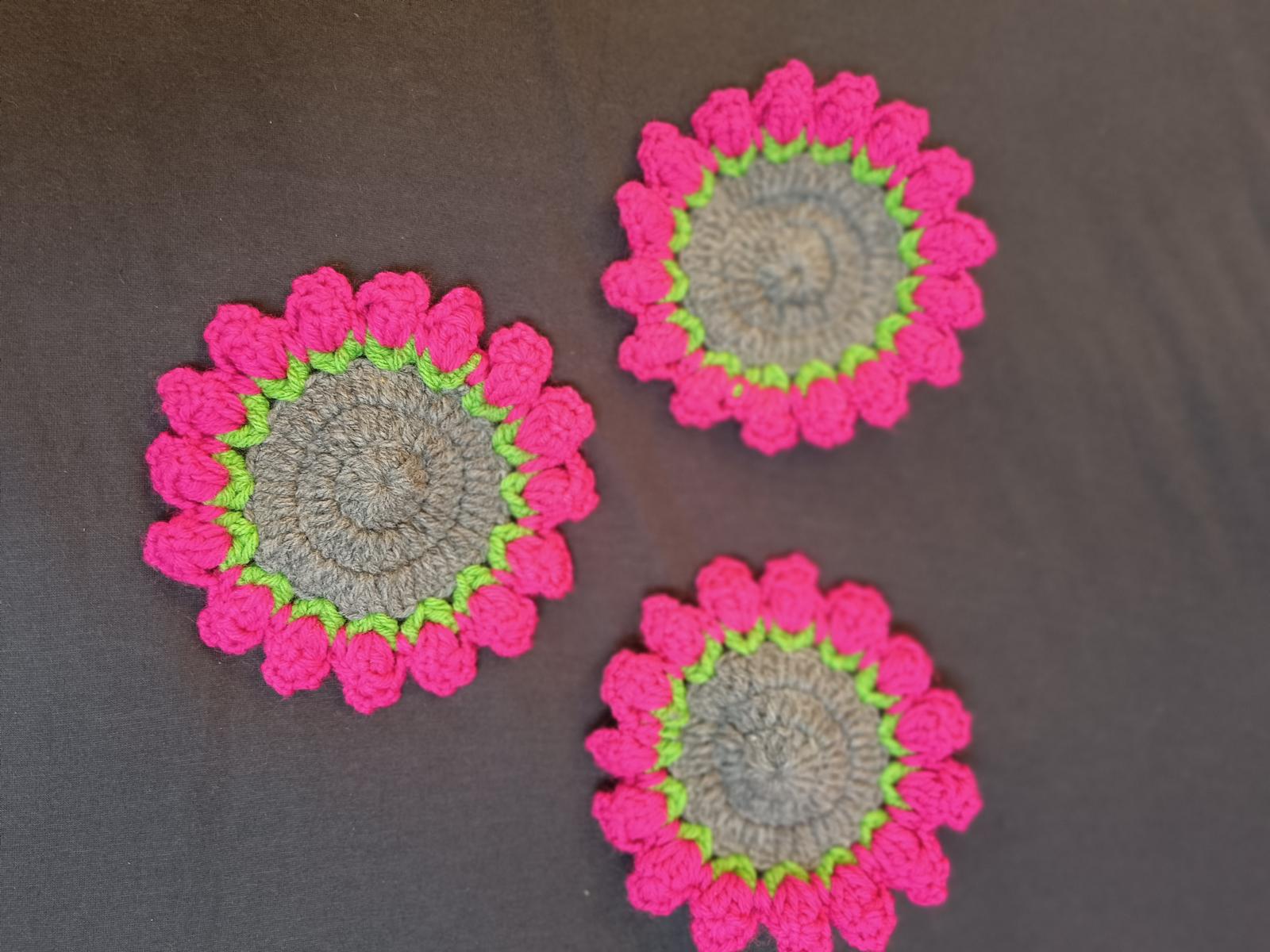 Crochet Flower Coaster