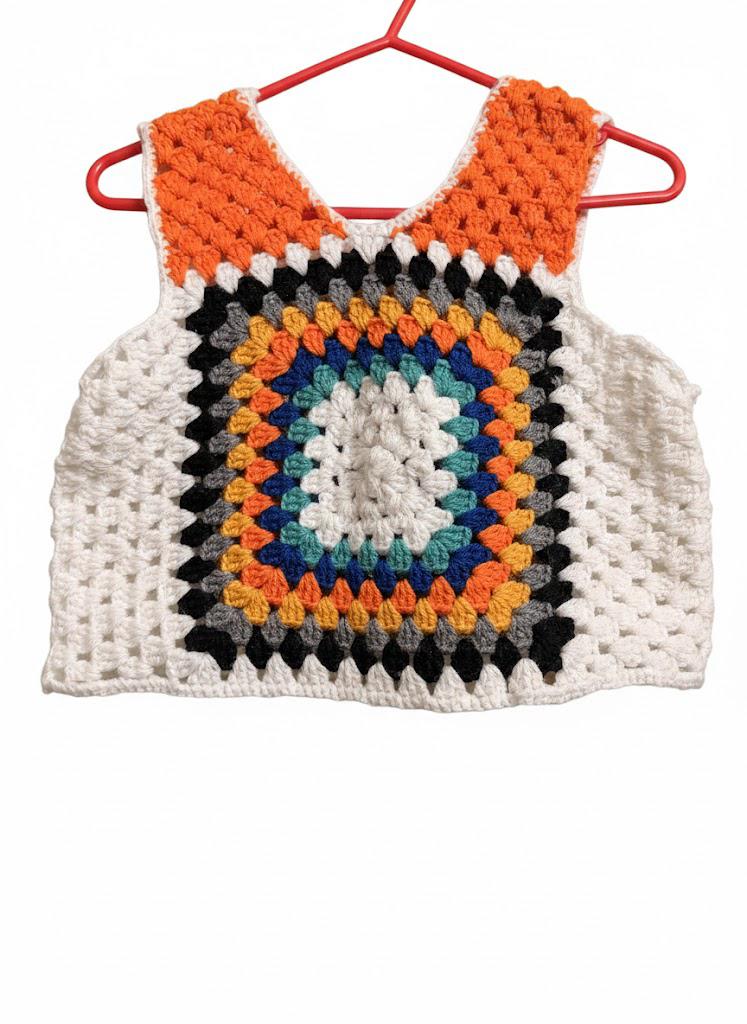 Crochet Granny Square Vest
