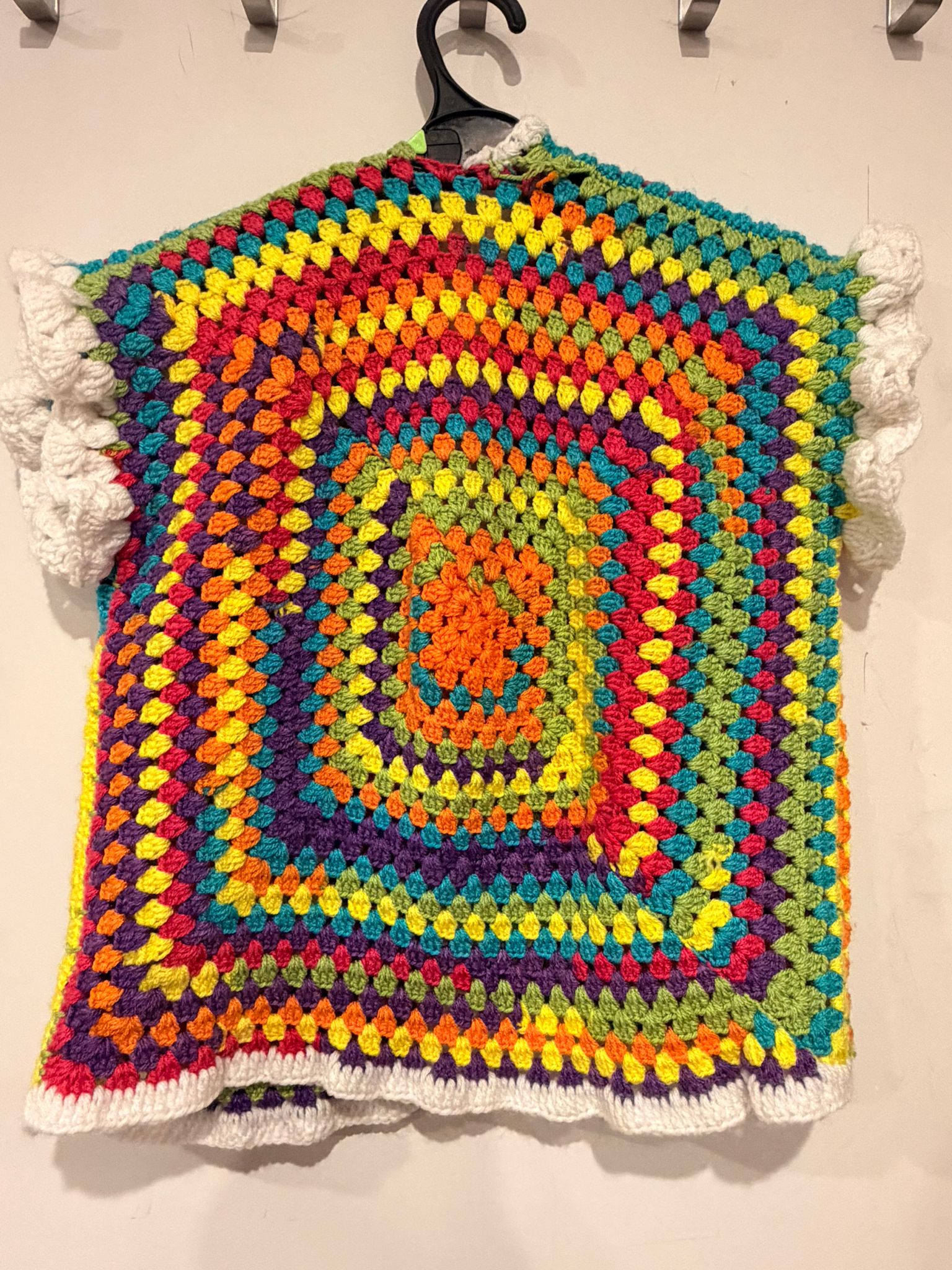 Colorful Crochet Poncho