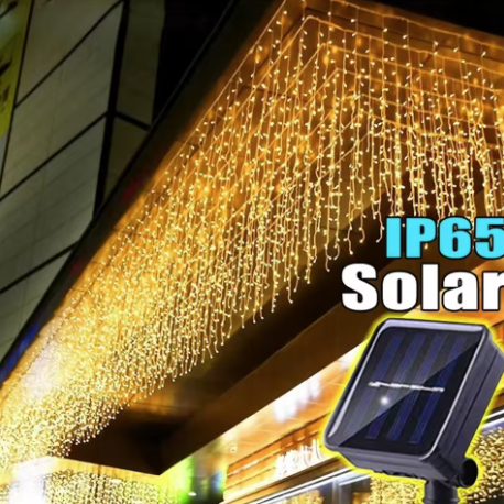 Solar Powered Outdoor String Lights