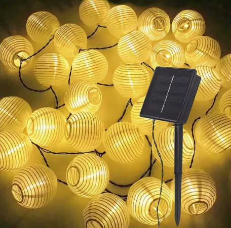 Solar Powered Lantern String Lights