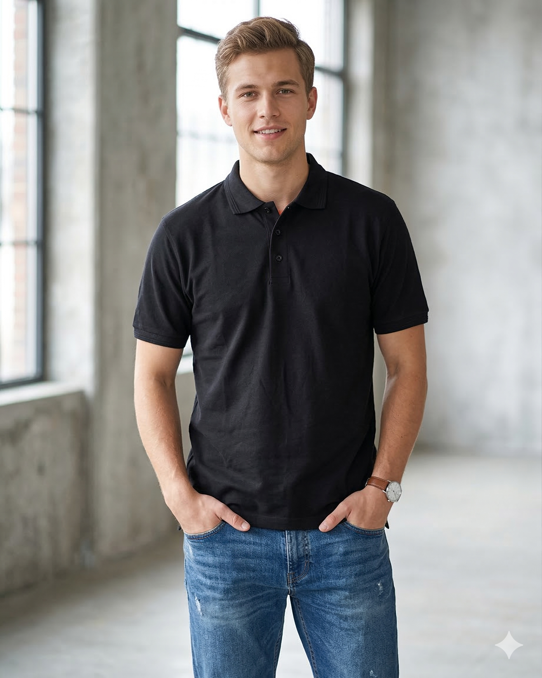 Classic Black Polo Shirt