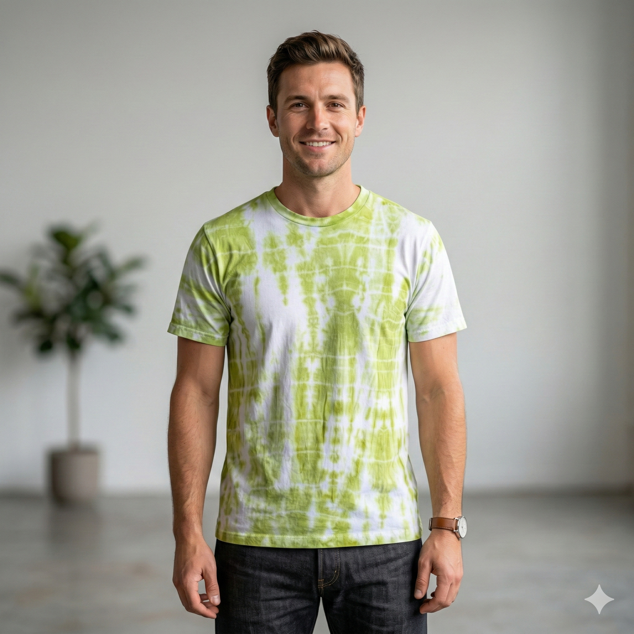 Green Tie-Dye T-Shirt