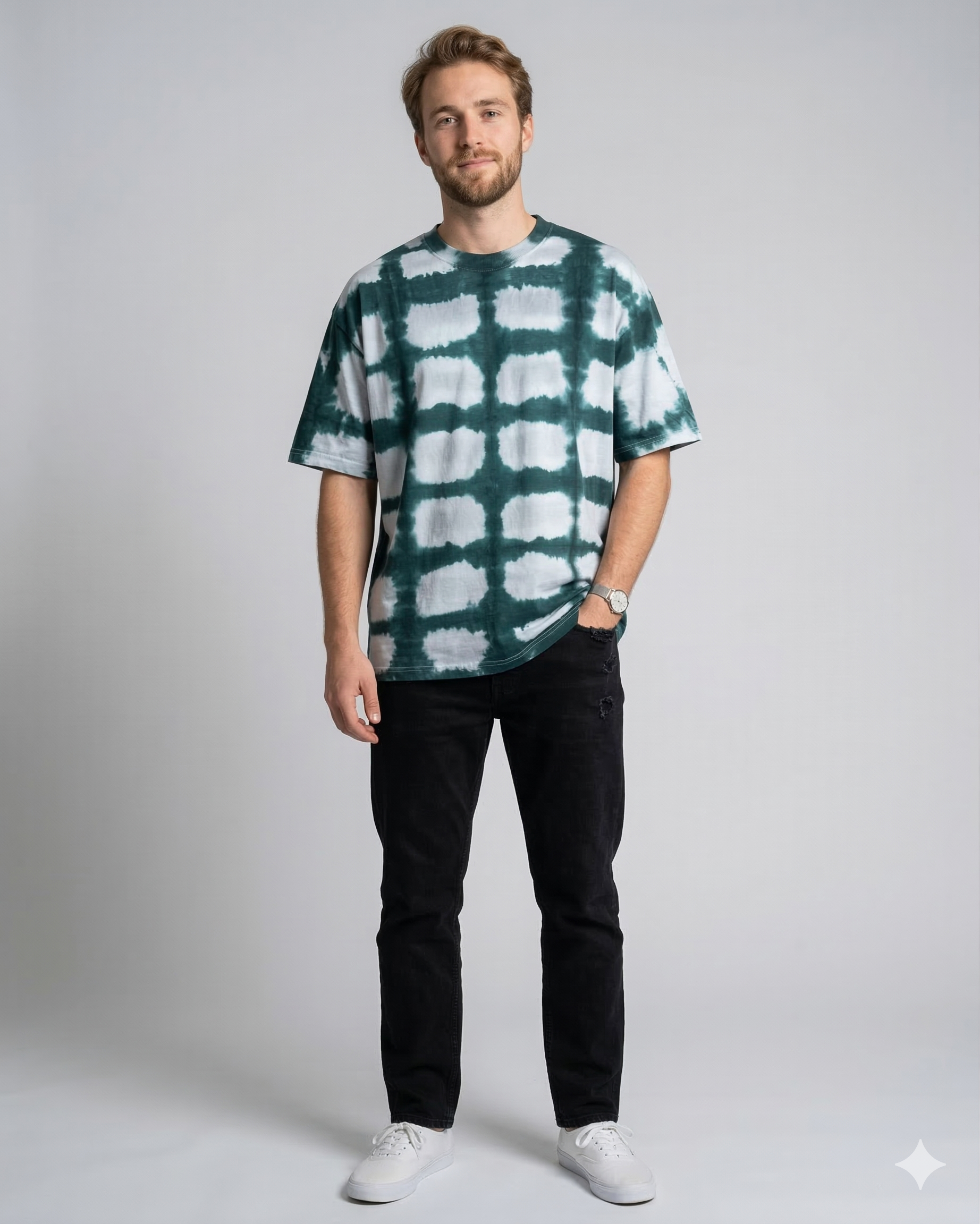 Green Tie-Dye T-Shirt