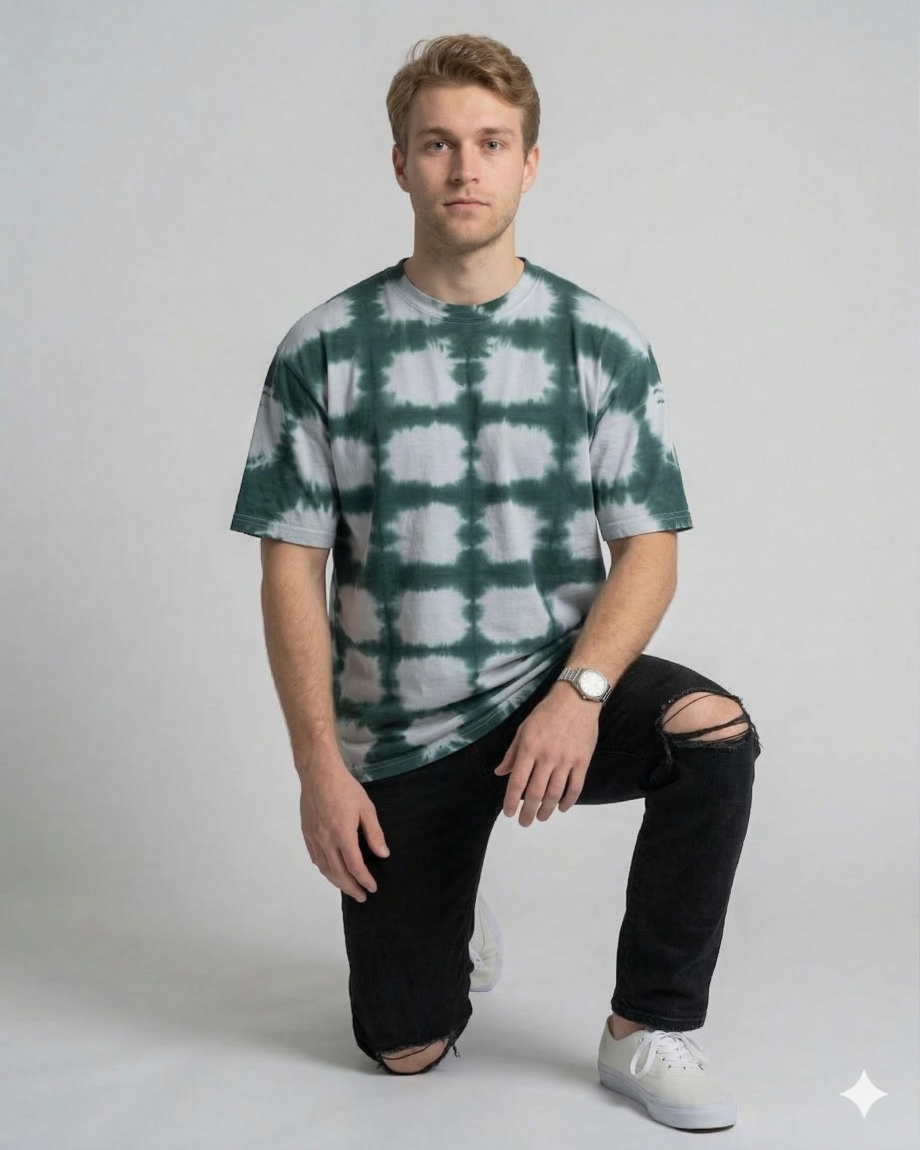 Green Tie-Dye T-Shirt