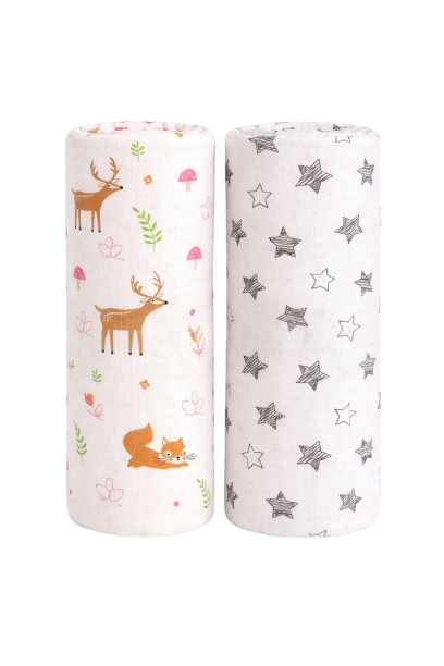 Soft Muslin Swaddle Pack of Two