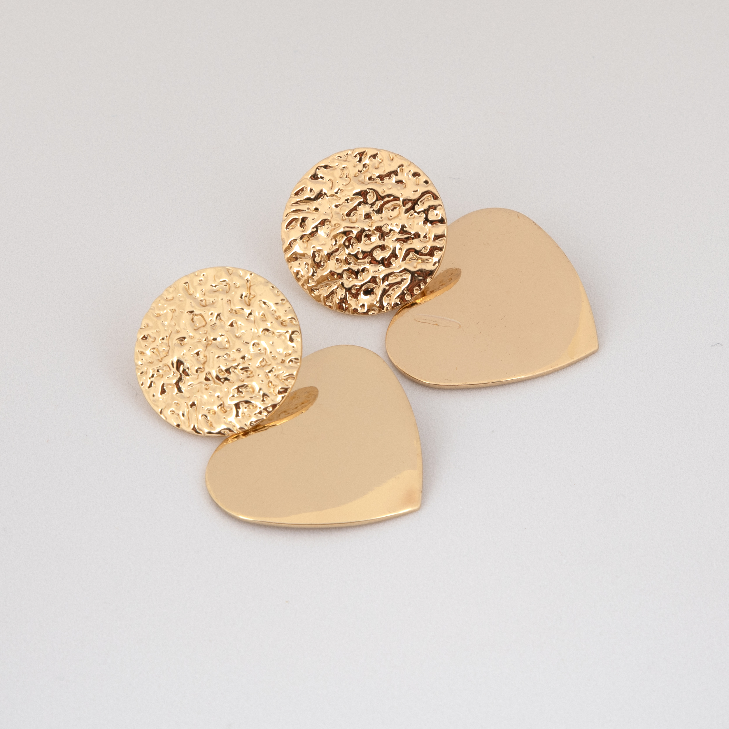 Gold Plated Heart Earrings