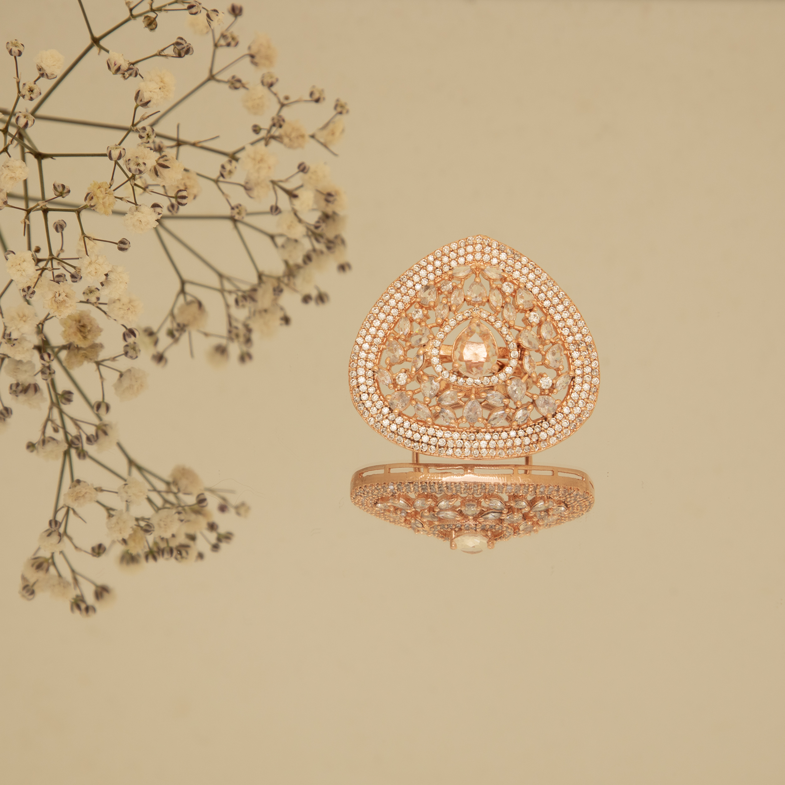 Rose Gold Designer Ring
