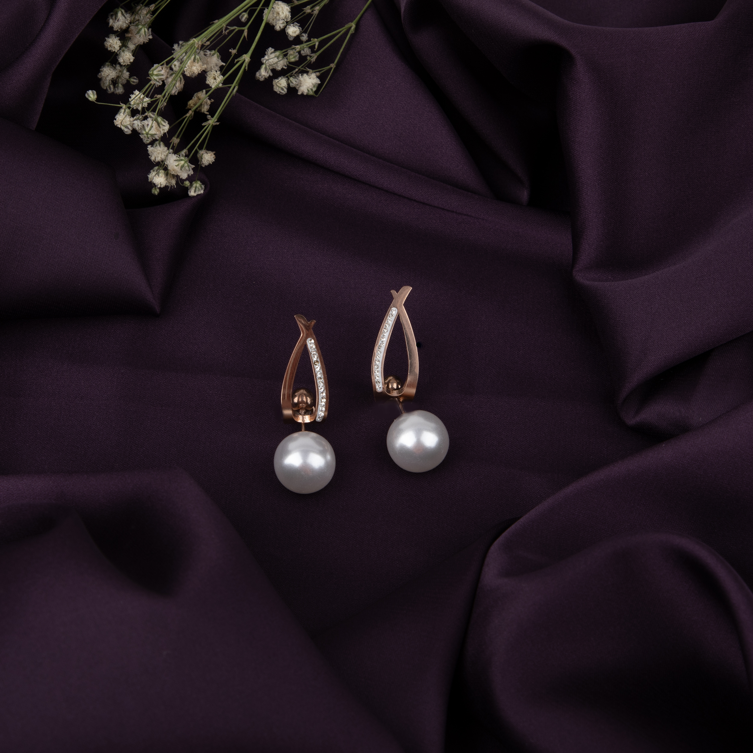 Elegant Pearl Drop Earrings