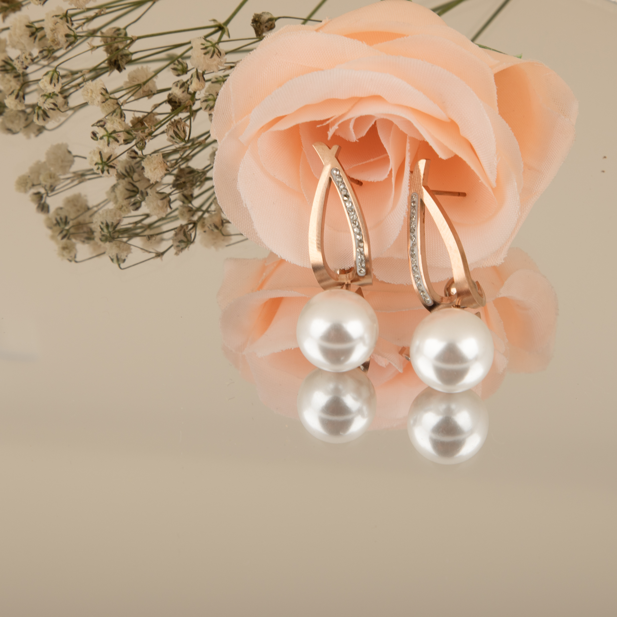 Elegant Pearl Drop Earrings