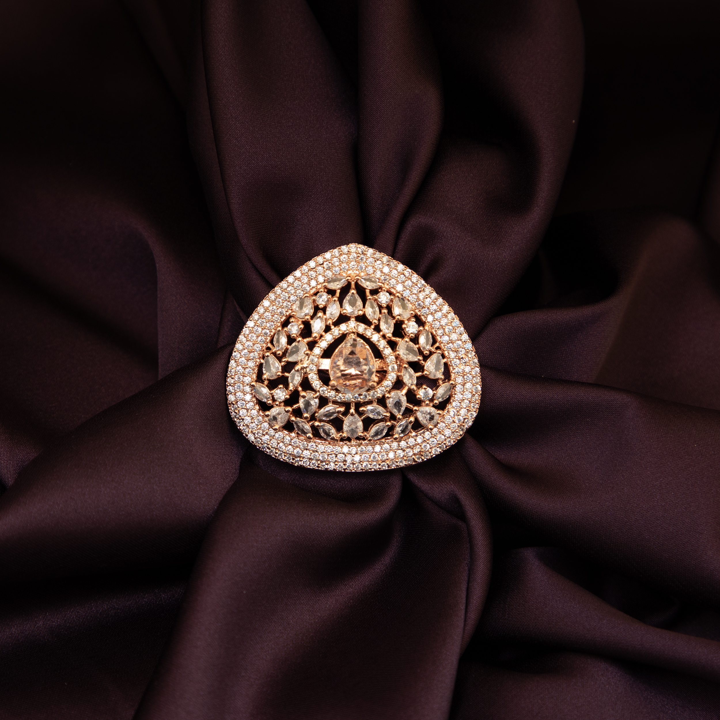 Rose Gold Designer Ring