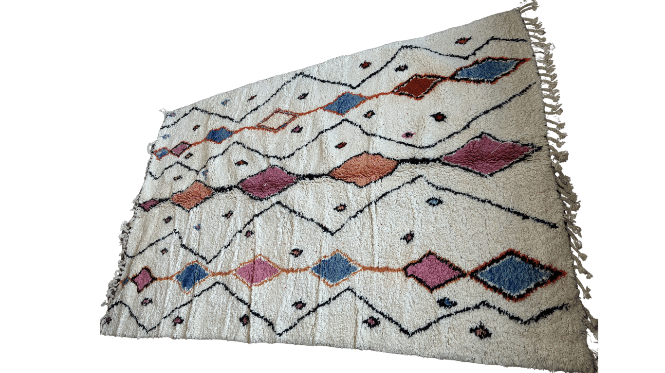 Dywan wełniany 100% z Maroka z pięknymi wzorami