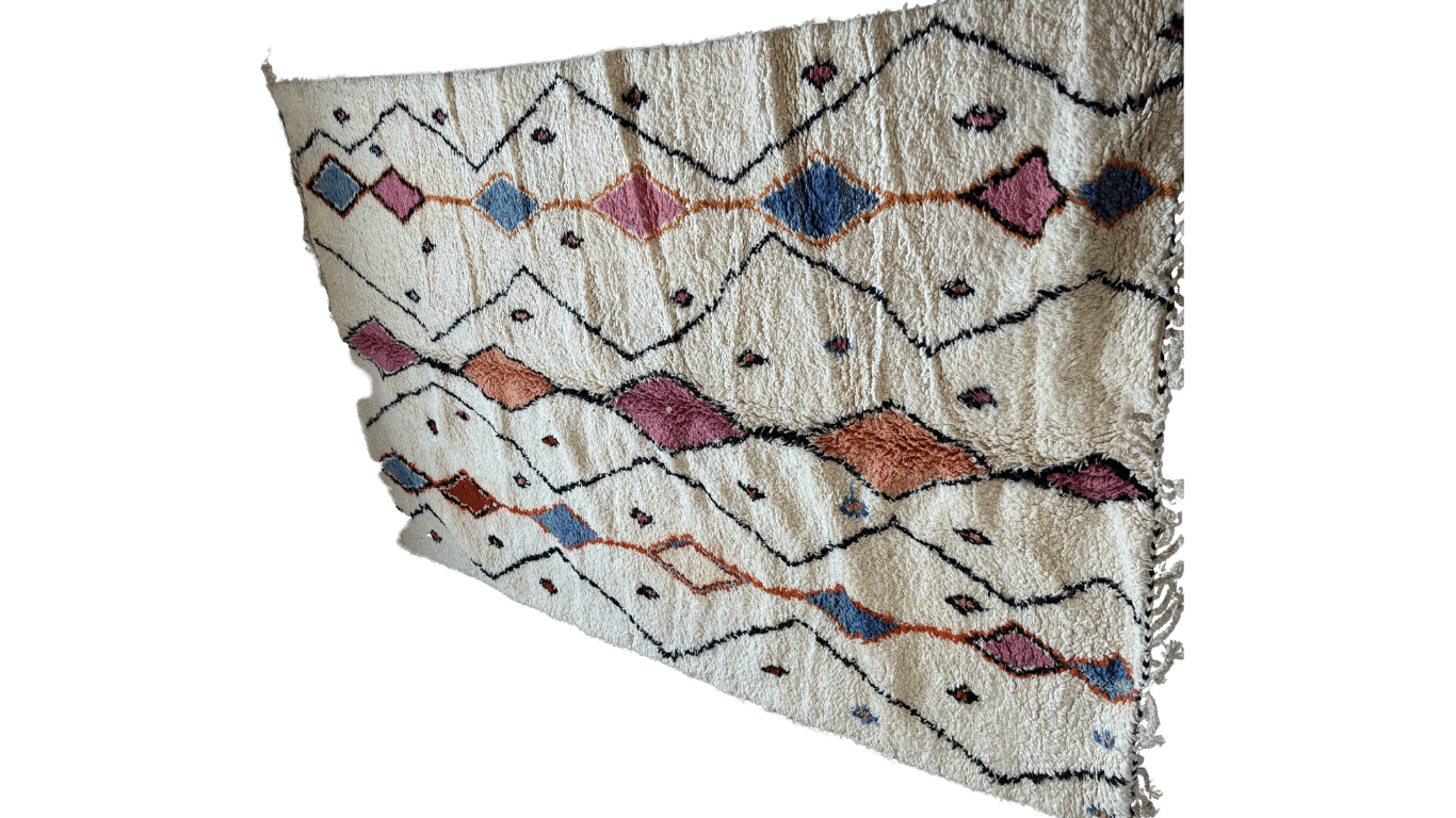 Dywan wełniany 100% z Maroka z pięknymi wzorami