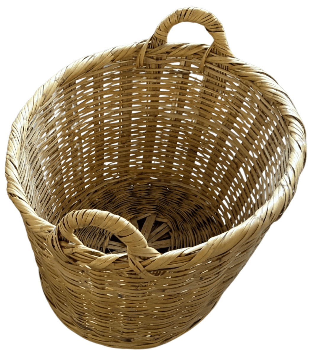 Wiklinowy kosz na pranie z uchwytami