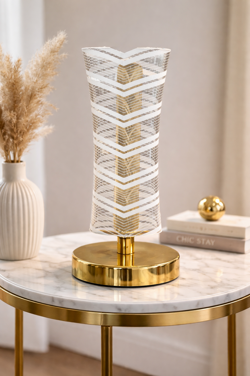 Modern Sculptural Design,Soft Ambient Lighting