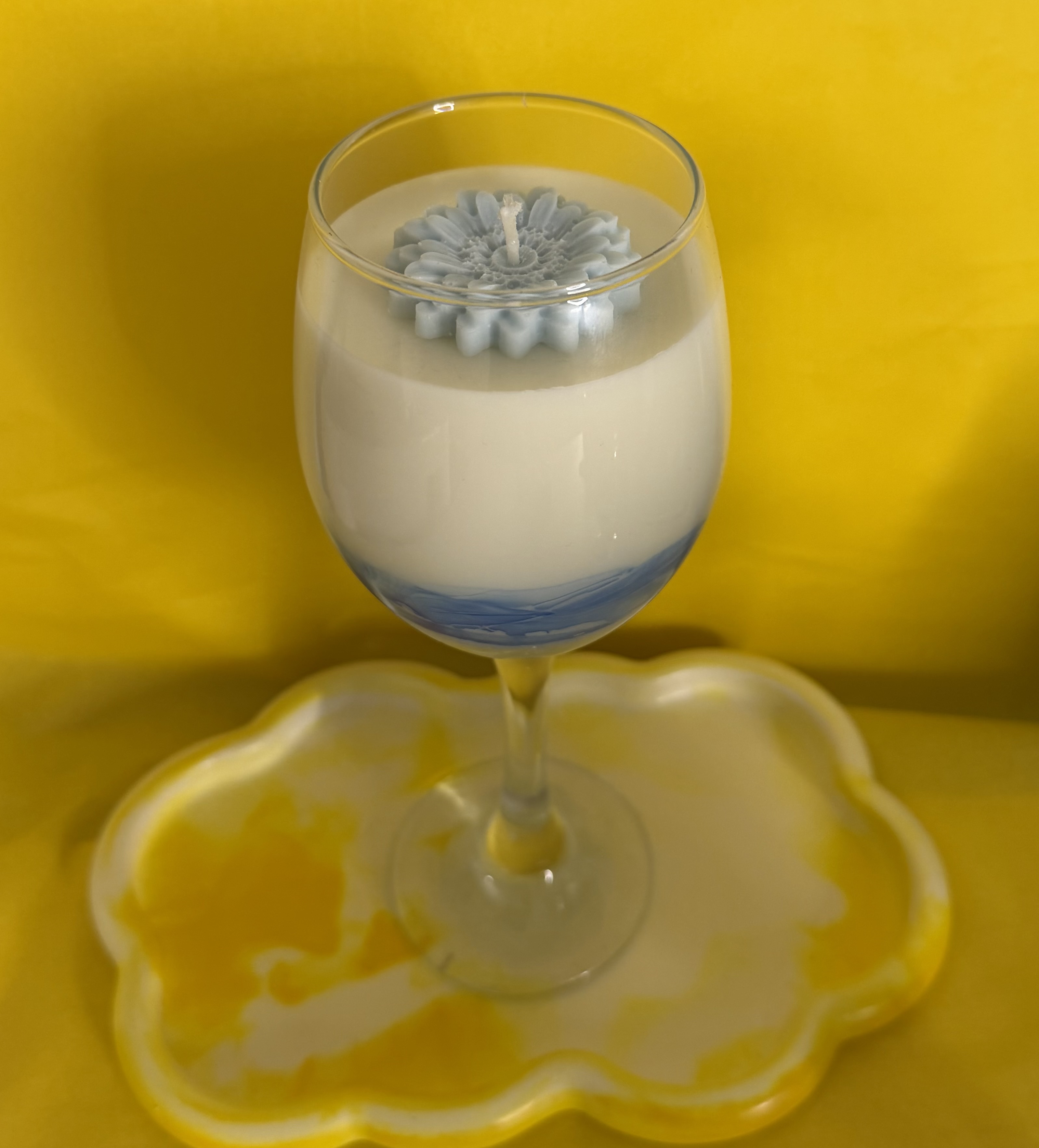 Wine Glass Candle