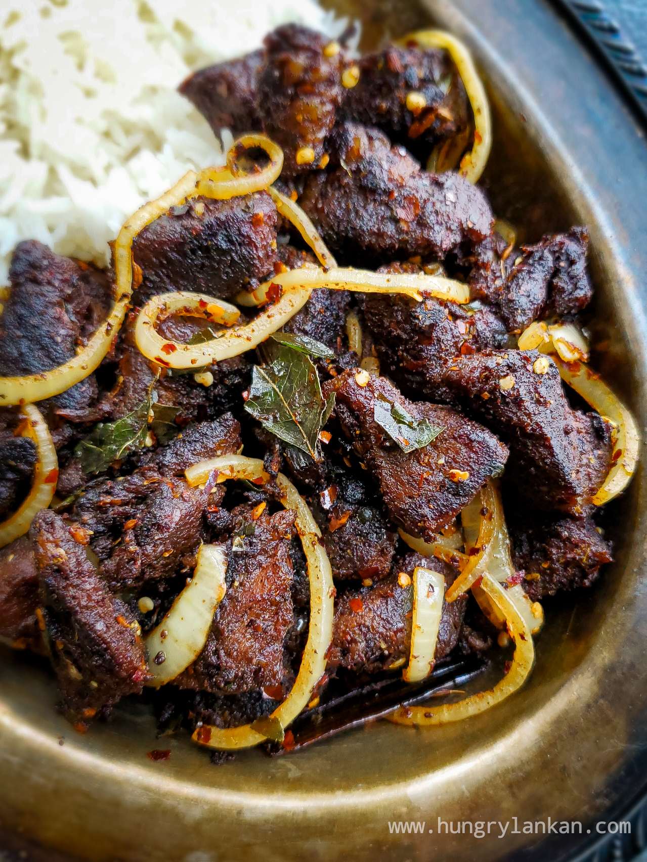 Sri Lankan Style Fry Beef