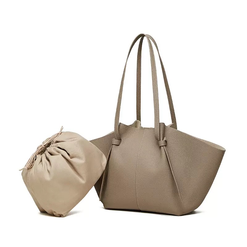 Bolso tote de cuero