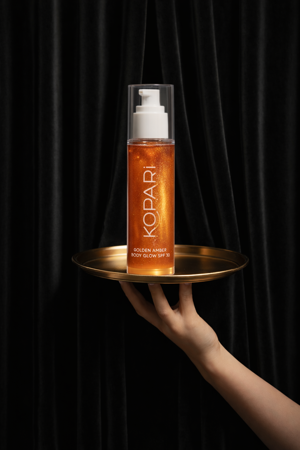 Kopari Sun Shield Body Glow SPF 30 – Golden Amber, Macadamia & Hibiscus Oils