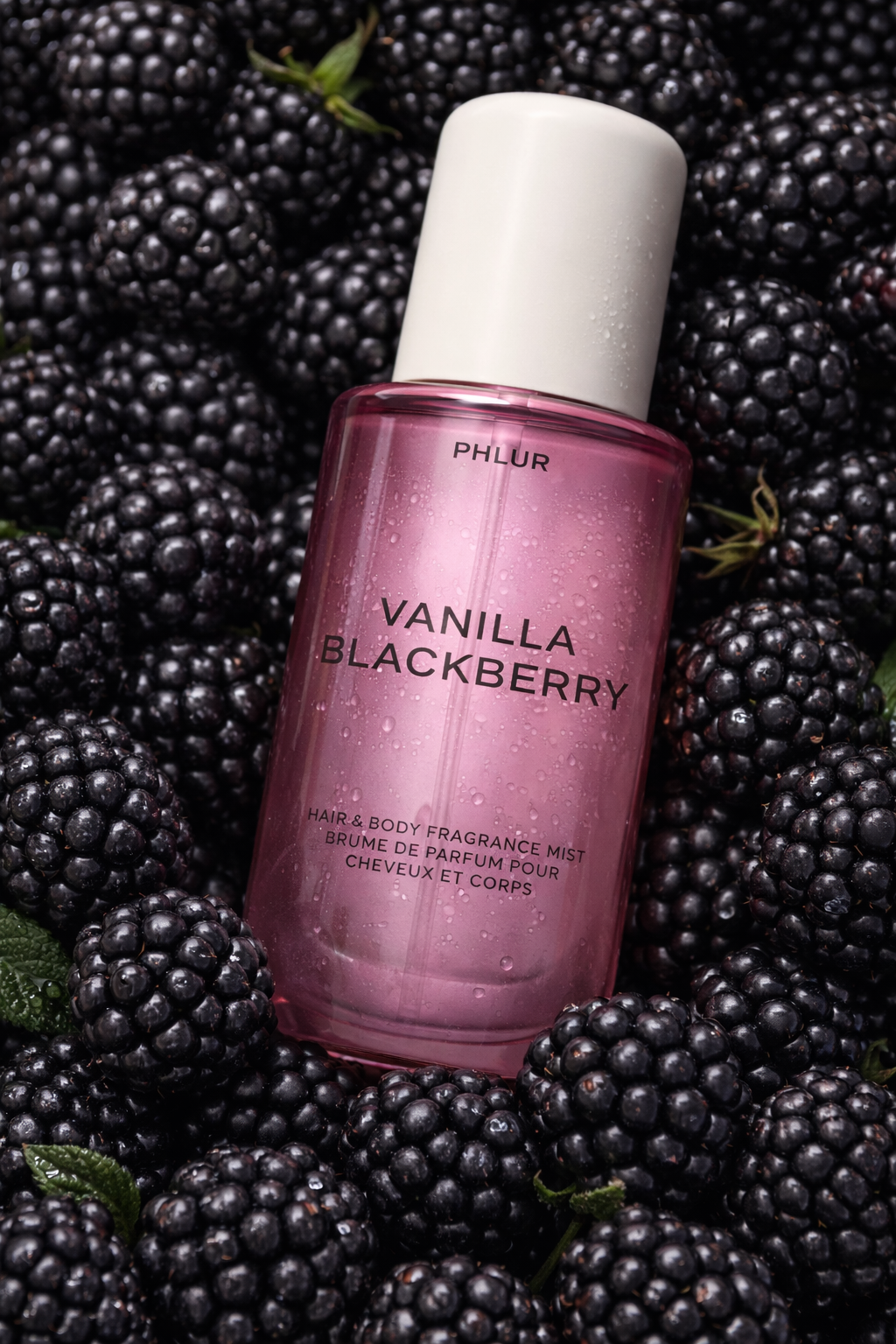 PHLUR Vanilla Blackberry Body Mist – Blackberry, Blackcurrant, Orange & Amber