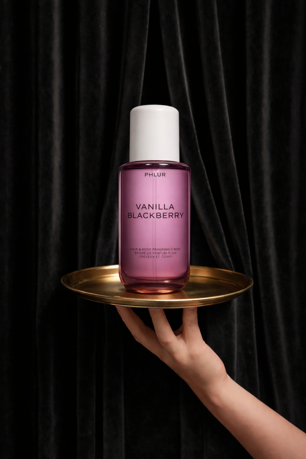 PHLUR Vanilla Blackberry Body Mist – Blackberry, Blackcurrant, Orange & Amber