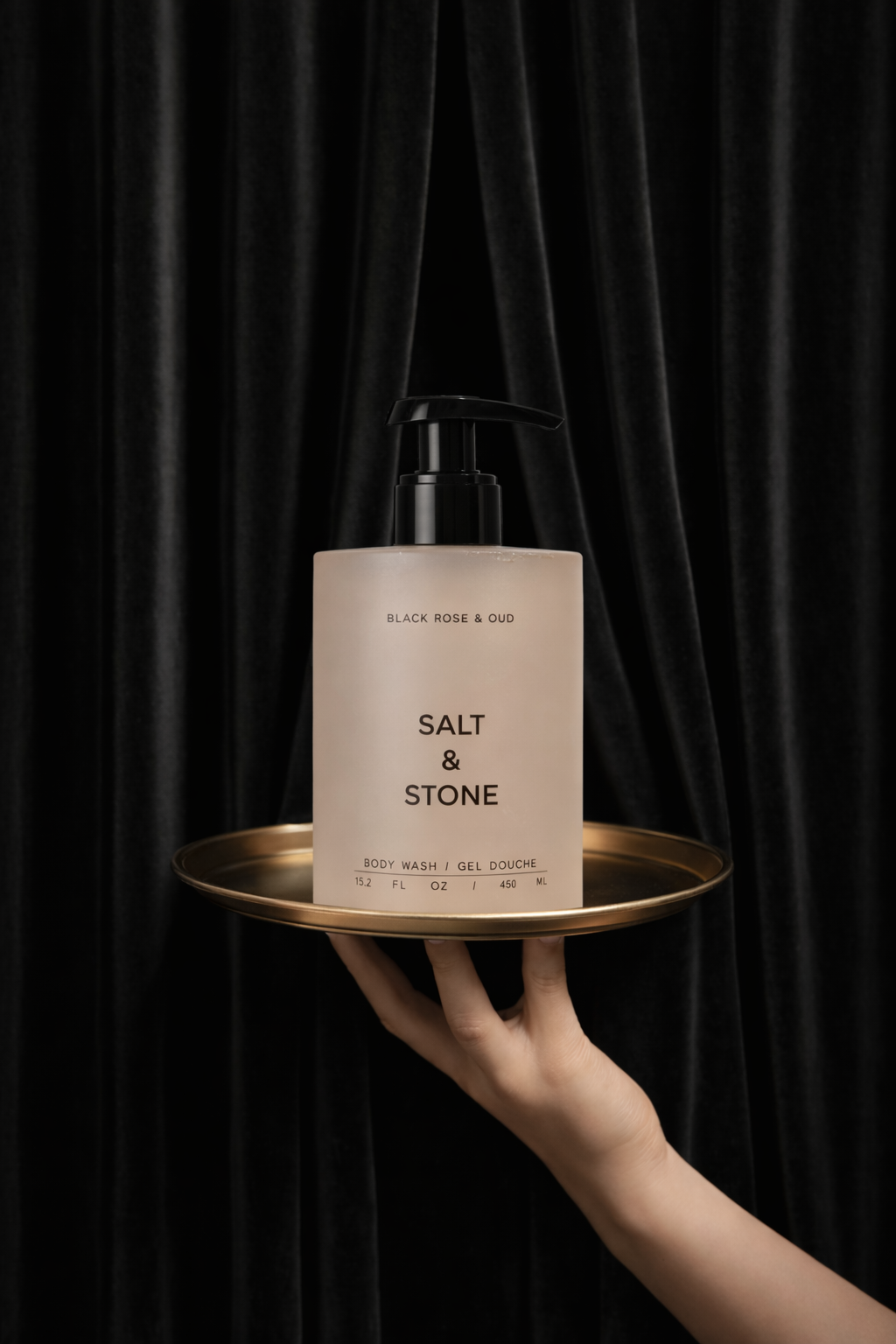 Salt & Stone Body Wash – Black Rose & Oud