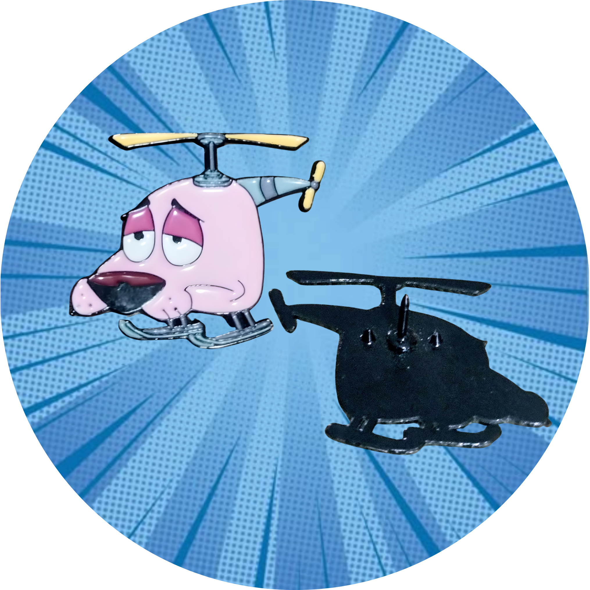 Broche Helicóptero Coragem