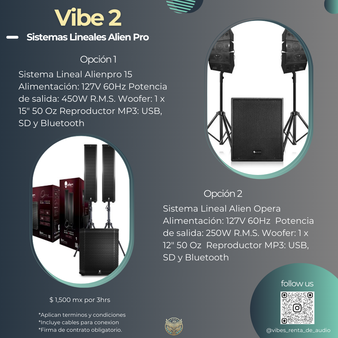 Vibe 2 Sistemas Lineales Alien Pro