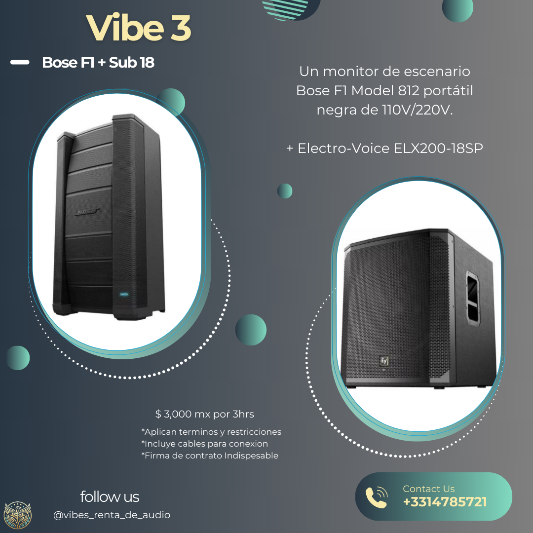 Vibe 3 Bose F1 + Sub 18 EV