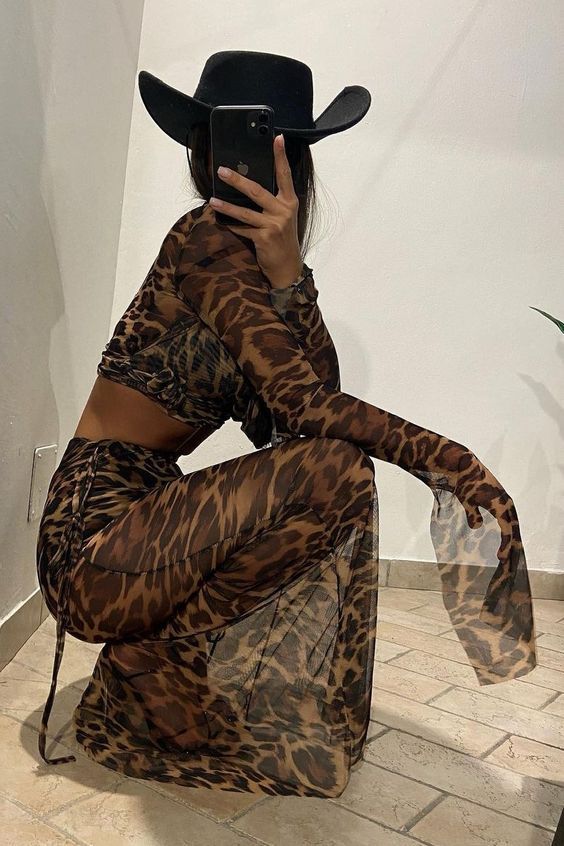 Ensemble Léopard Transparent