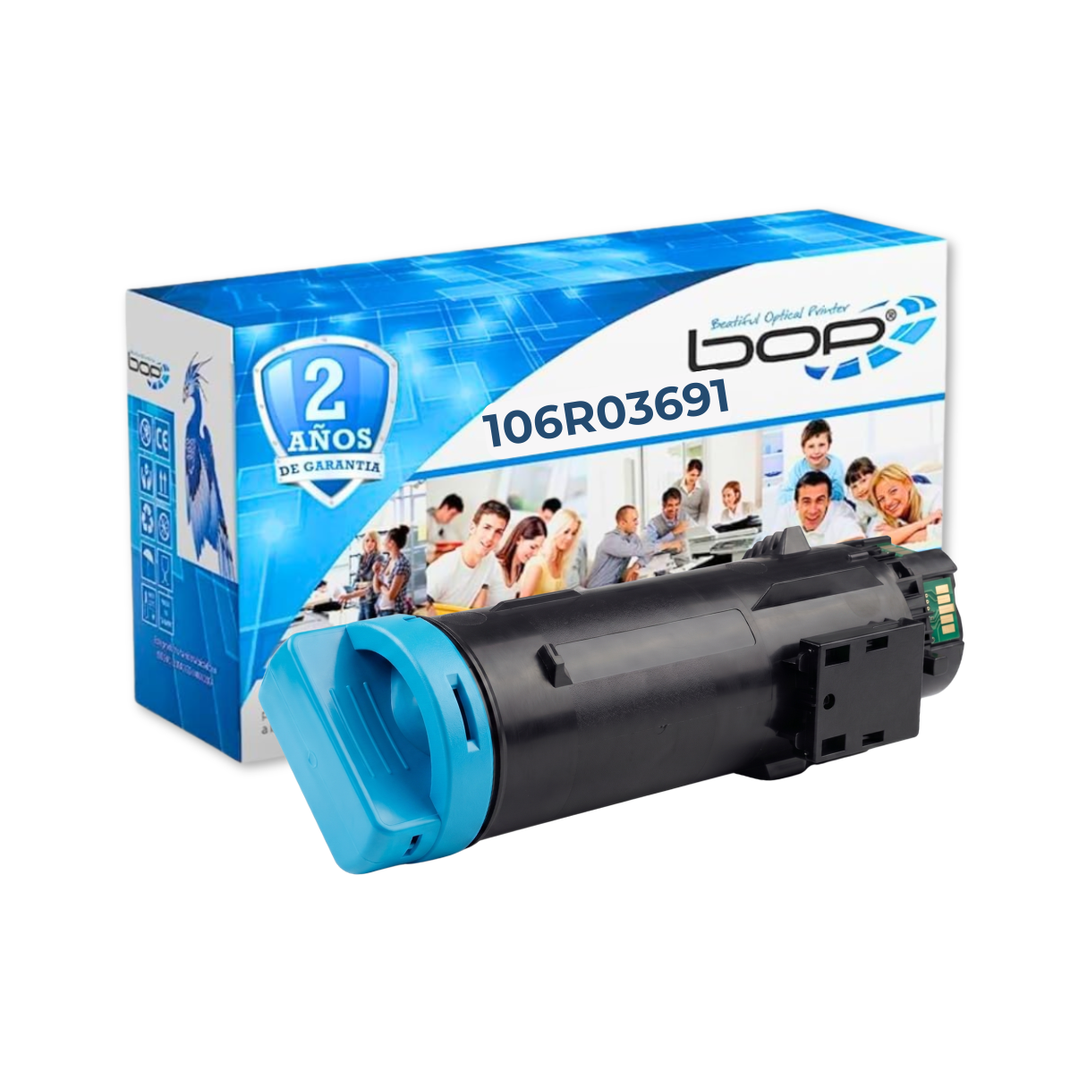 Cartucho de Tóner Cian 106R03690 Compatible para Xerox
