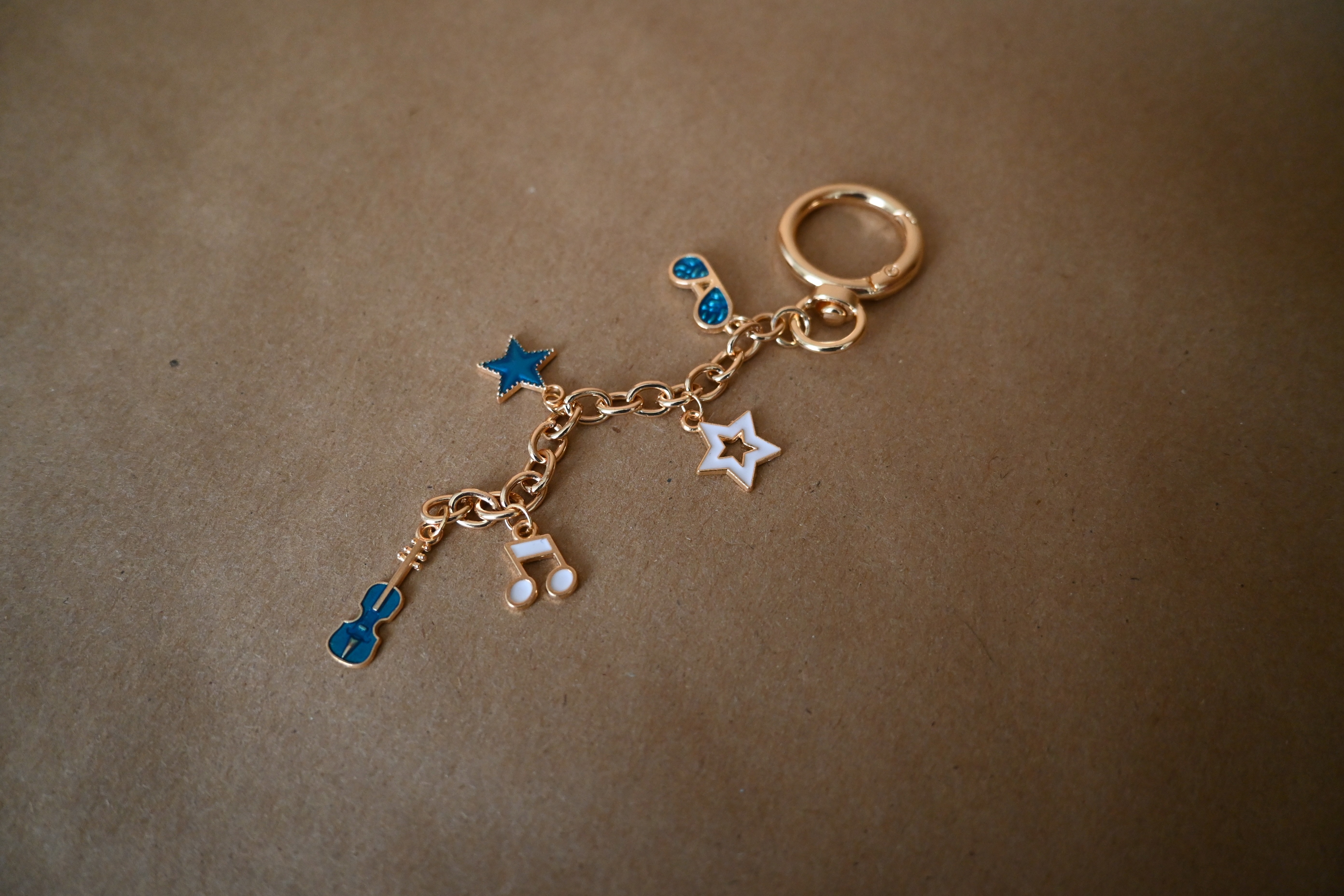 Blue Star Melody Charm Chain