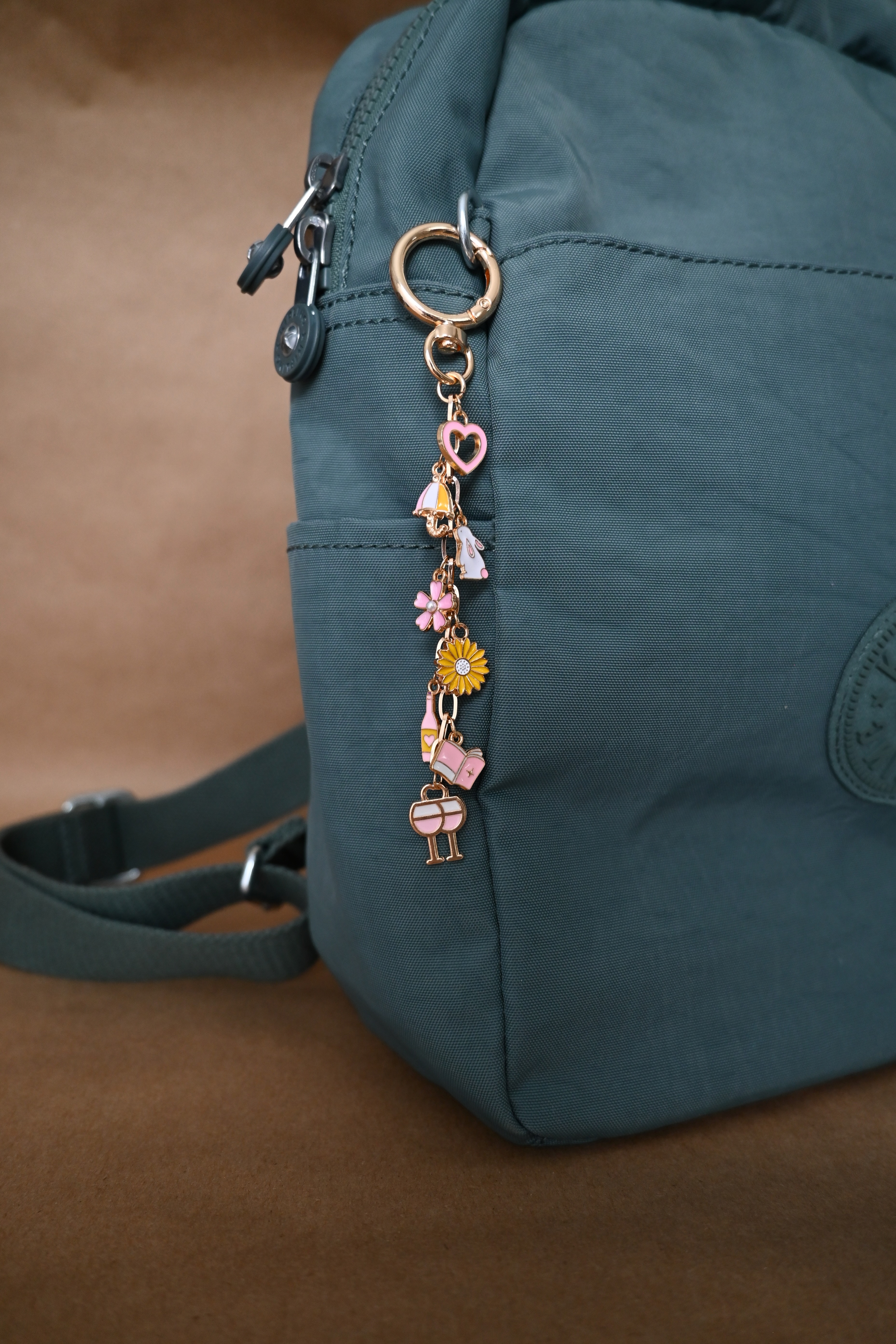 Coquette Bunny Book Club Charm Chain