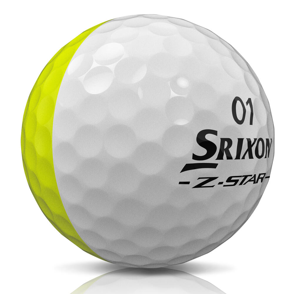 Srixon Z-STAR 9 Divide Golf Ball – White Yellow