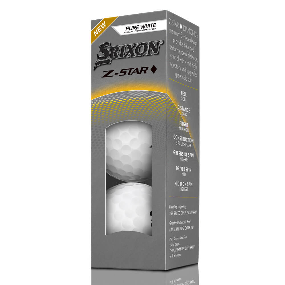 Srixon Z-STAR 9 Diamond Golf Ball – White