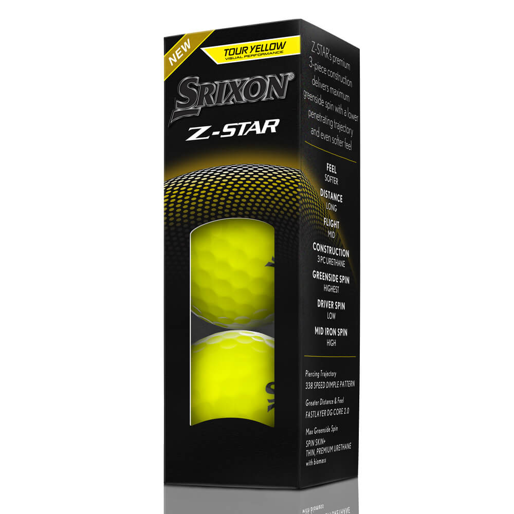 Srixon Z-STAR 9 Golf Ball – Yellow