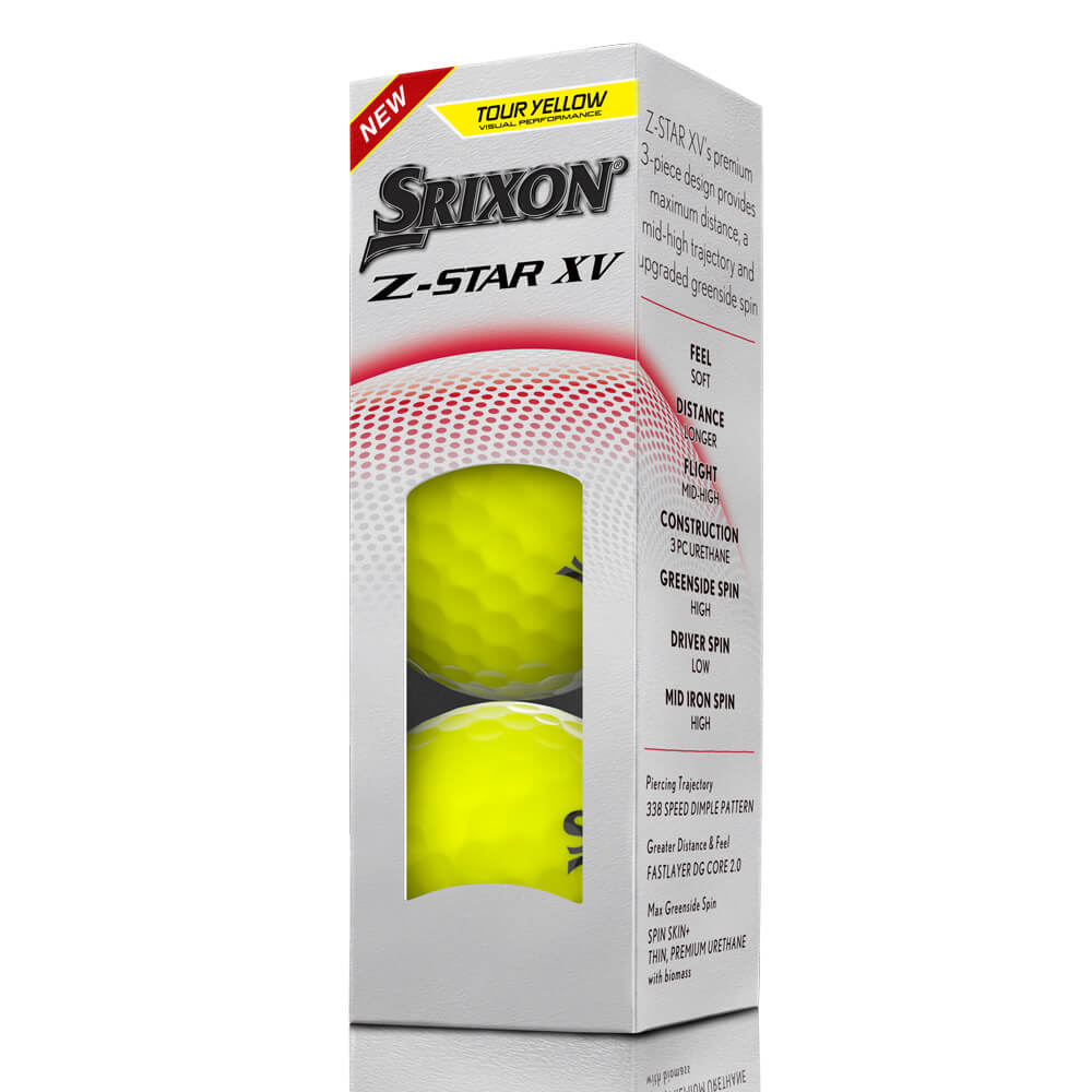 Srixon Z-STAR XV 9 Golf Ball – Yellow