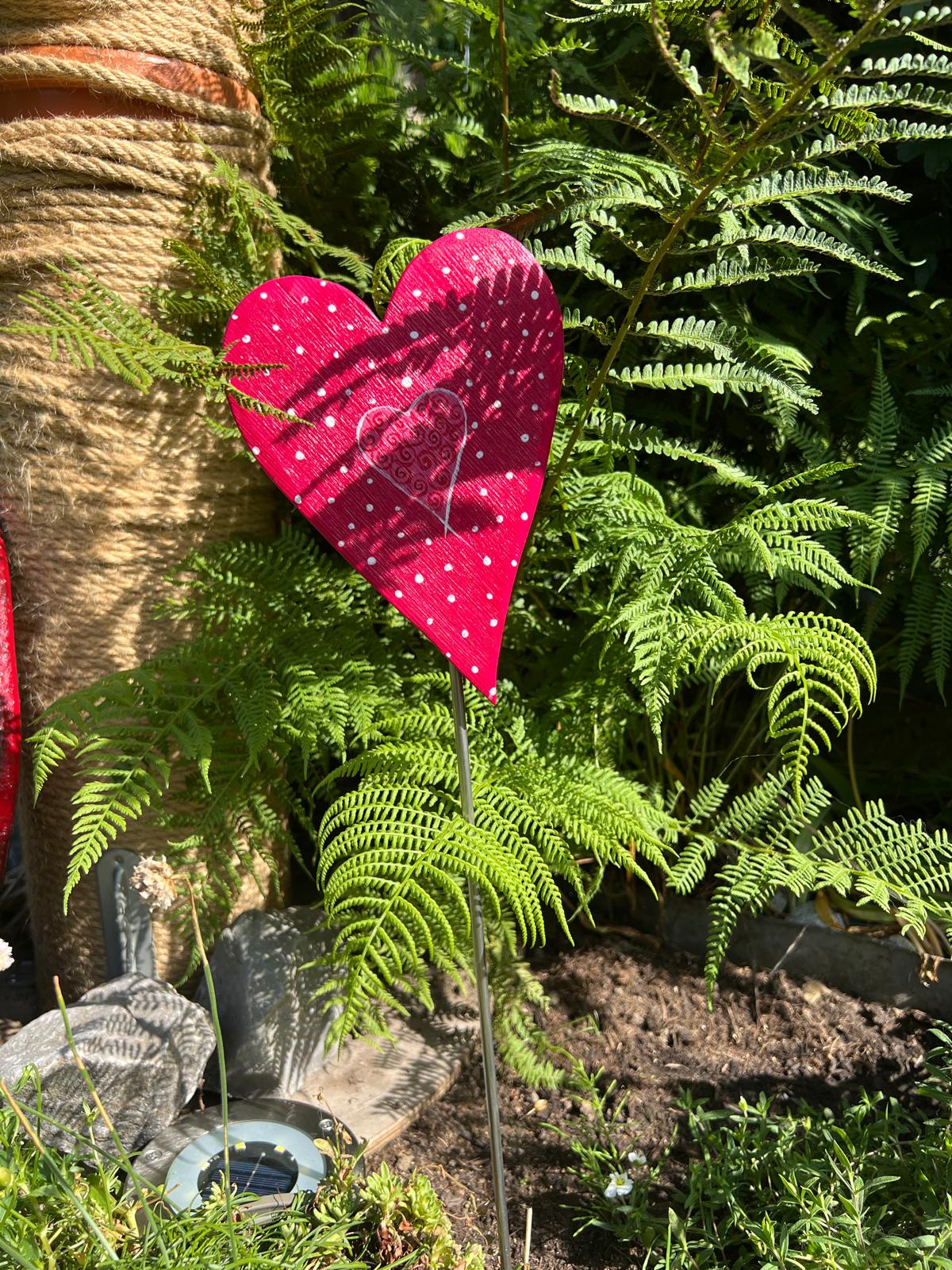 Gartenstecker Herz D