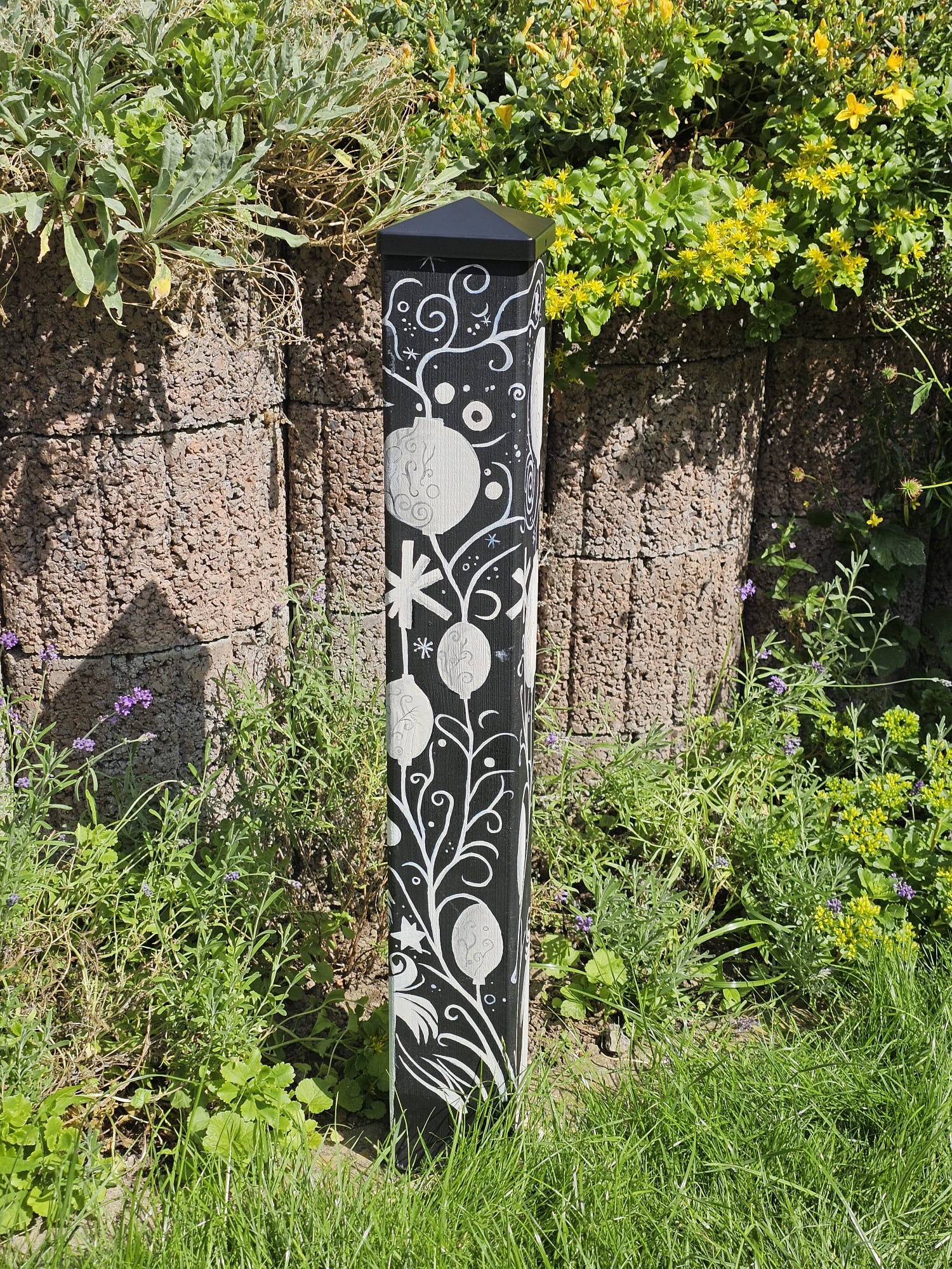 Gartenstele Weihnachtsmann
