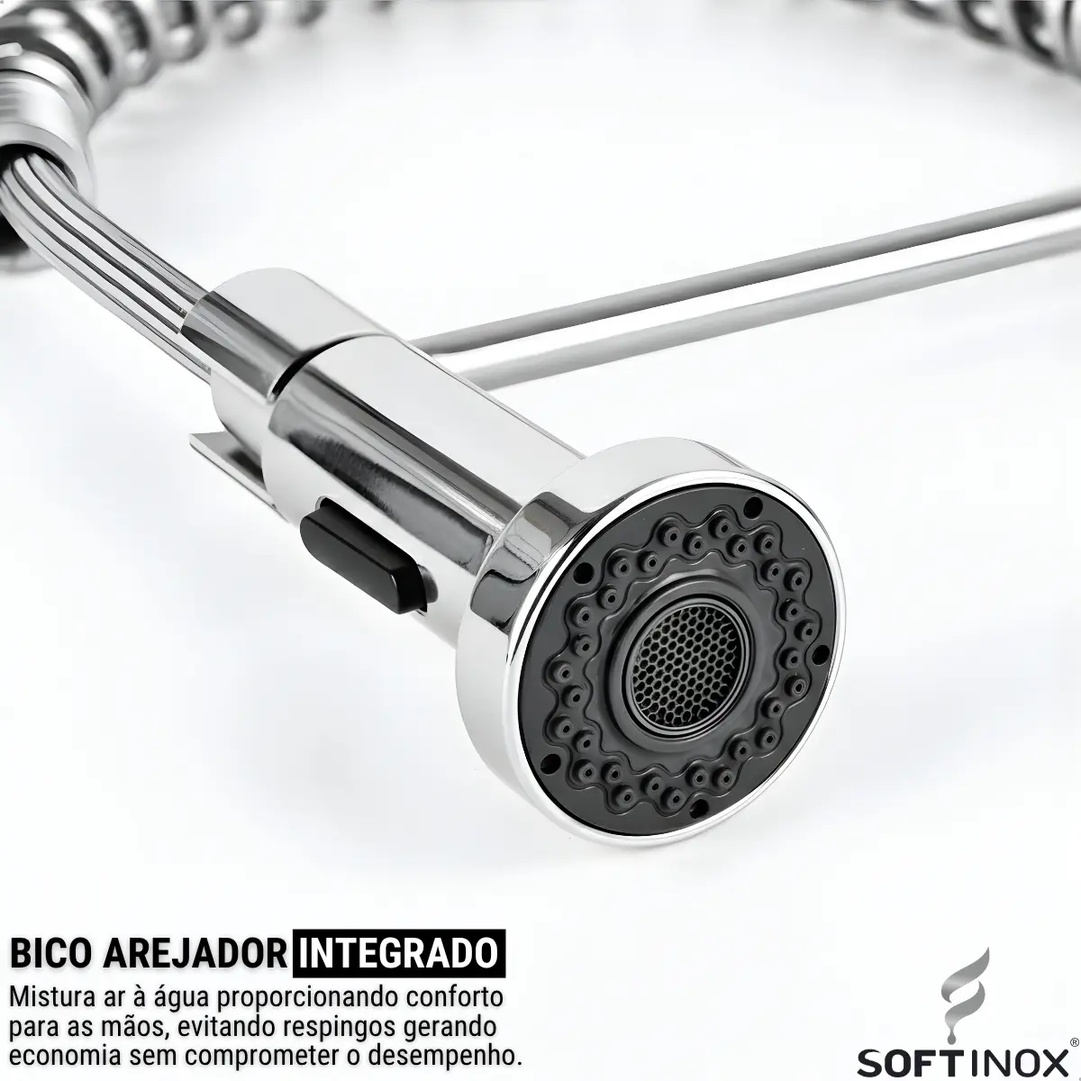 Torneira Gourmet Luxo Monocomando Cozinha Quente Frio Misturador Bancada